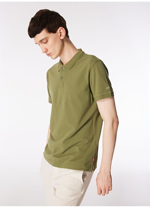 Levis Düz Yeşil Erkek Polo T-Shirt A9451-0002_THE STANDARD POLO BLUISH 3