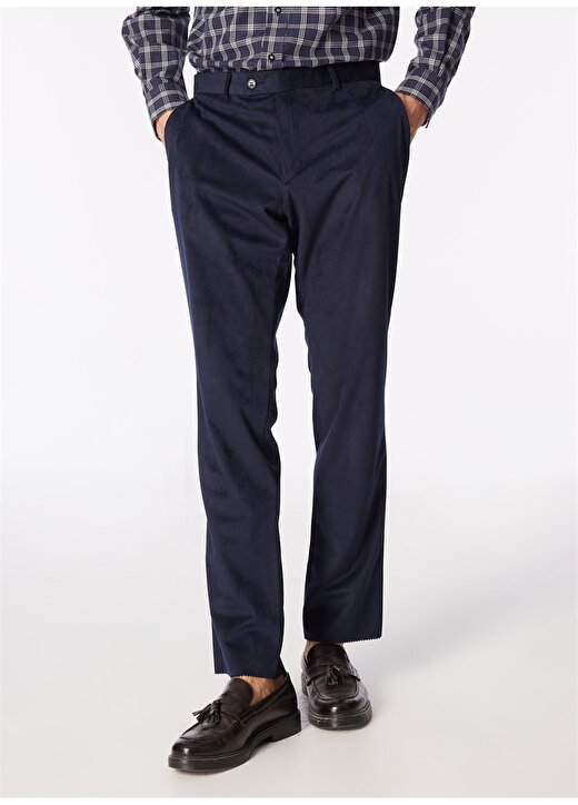 Dufy Standart Bel Normal Paça Regular Fit Açık Lacivert Erkek Pantolon DU1234165001 3