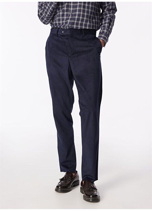 Dufy Standart Bel Normal Paça Regular Fit Açık Lacivert Erkek Pantolon DU1234165001 4