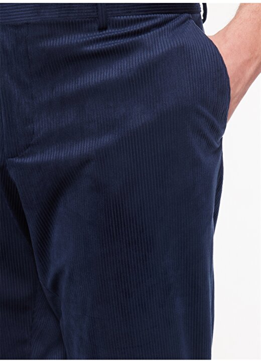 Dufy Standart Bel Normal Paça Regular Fit Koyu Lacivert Erkek Pantolon DU1234165001 3