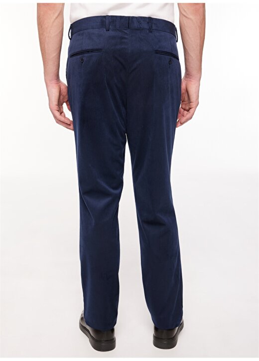 Dufy Standart Bel Normal Paça Regular Fit Koyu Lacivert Erkek Pantolon DU1234165001 4