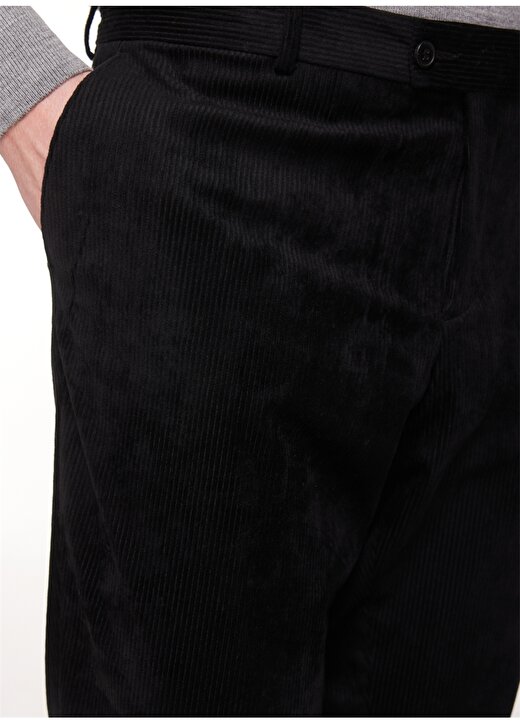 Dufy Standart Bel Normal Paça Regular Fit Siyah Erkek Pantolon DU1234165001 3