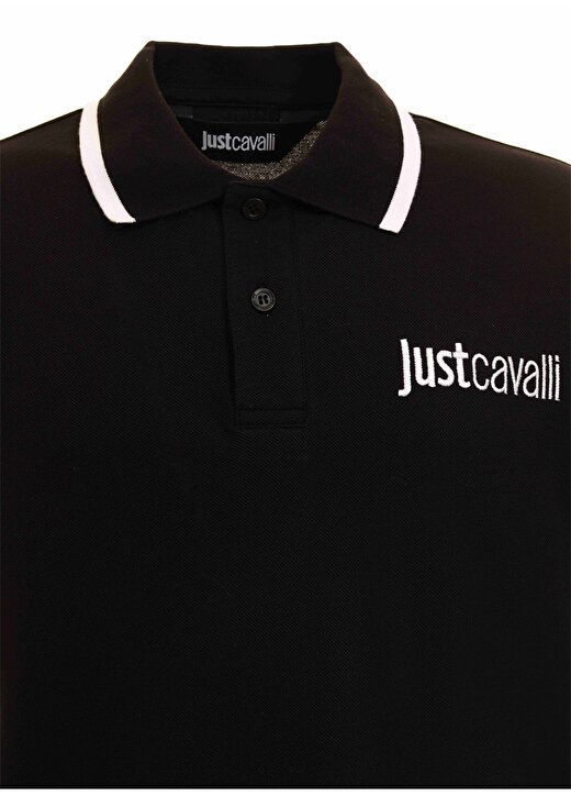 Just Cavalli Siyah Erkek Polo T-Shirt 75OAGT05 3