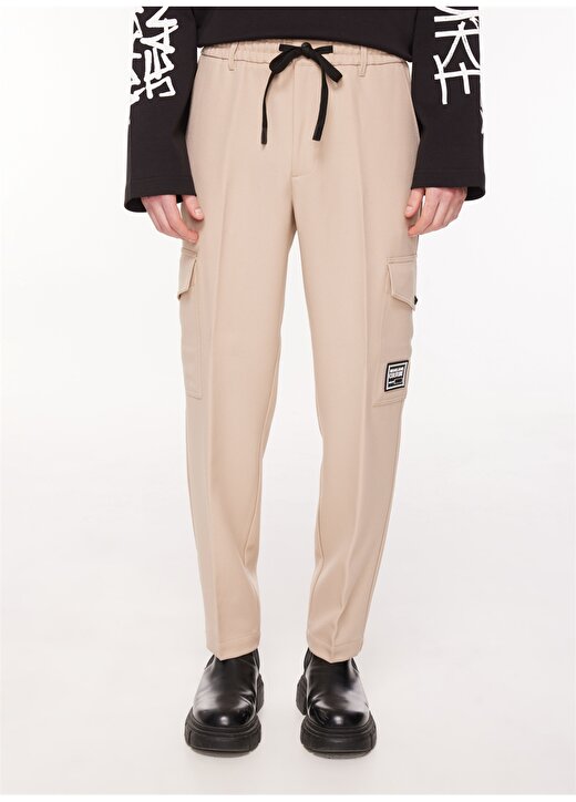Versace Jeans Couture Normal Bel Normal Paça Slim Fit Haki Erkek Pantolon 75GAA102N0136707 3
