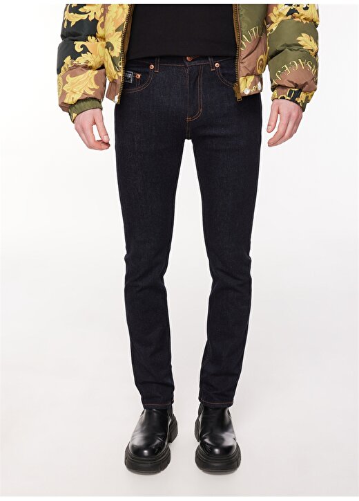 Versace Jeans Couture Normal Bel Normal Paça Slim Fit İndigo Erkek Denim Pantolon 75GAB5S0DW022L5B904 3