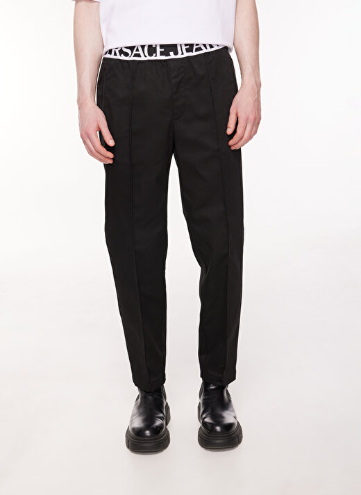 Versace Jeans Couture Normal Bel Normal Paça Slim Fit Siyah Erkek Pantolon 75GAA109N0207899 3