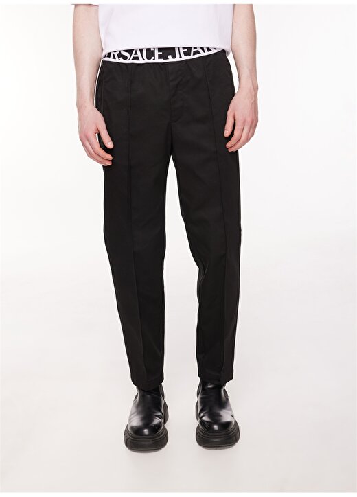 Versace Jeans Couture Normal Bel Normal Paça Slim Fit Siyah Erkek Pantolon 75GAA109N0207899 3