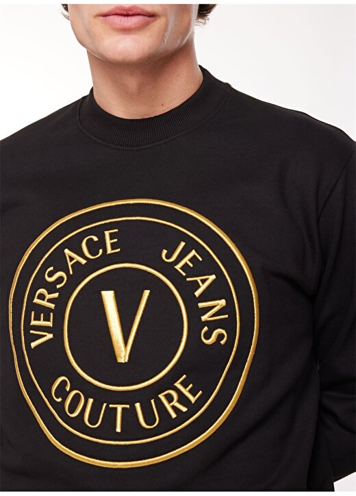 Versace Jeans Couture Lastikli Bel Slim Fit Haki Erkek Eşofman Altı 75GAAF11CF03F107 4