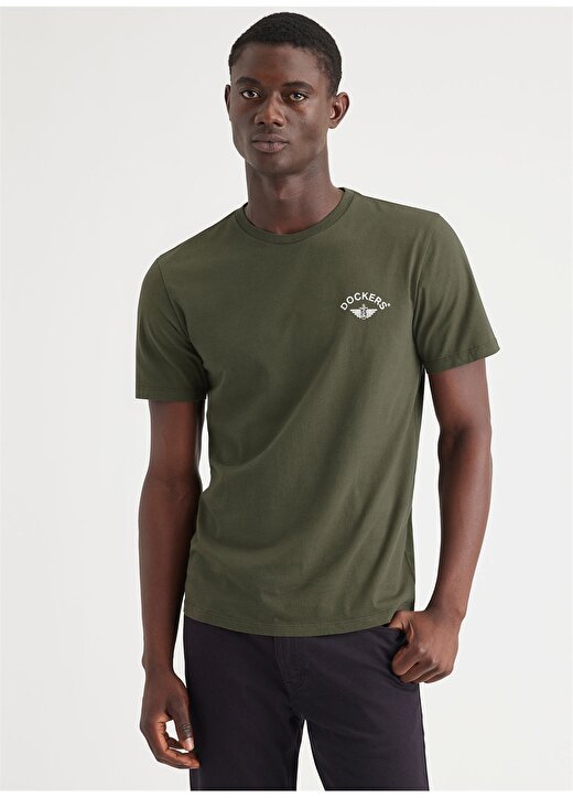 Dockers Yuvarlak Yaka Yeşil Erkek T-Shirt A1103-0251 1