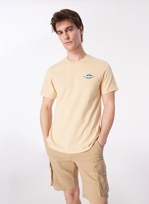 Dockers Yuvarlak Yaka Bej Erkek T-Shirt A1103-0258 2