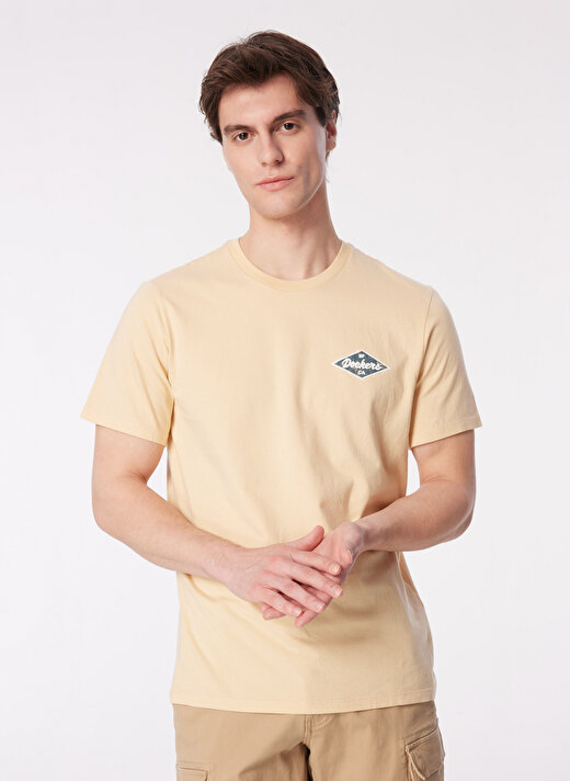 Dockers Yuvarlak Yaka Bej Erkek T-Shirt A1103-0258 3