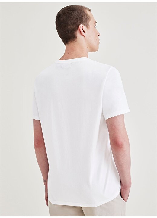 Dockers Yuvarlak Yaka Beyaz Erkek T-Shirt A1103-0209 2