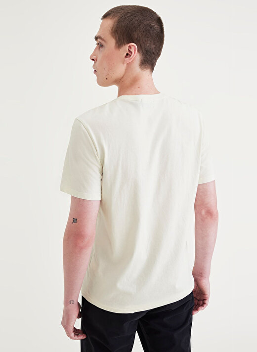 Dockers Yuvarlak Yaka Beyaz Erkek T-Shirt A1103-0206 2