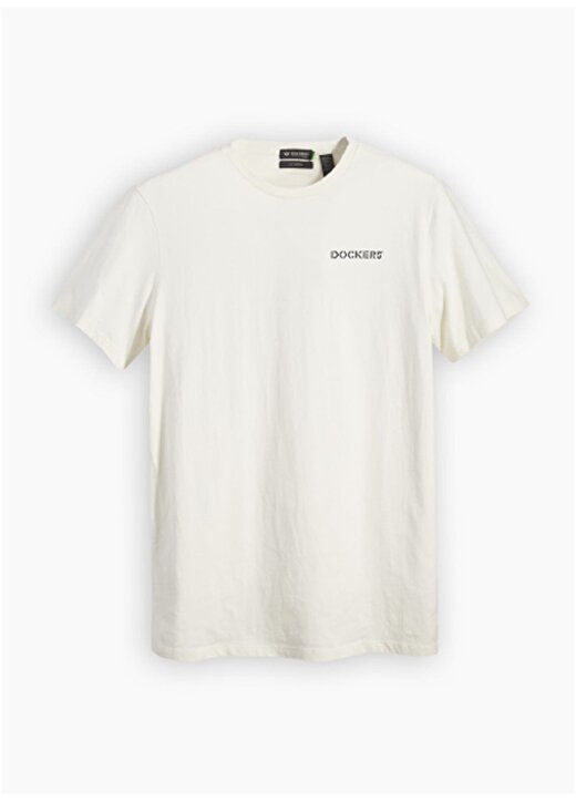 Dockers Yuvarlak Yaka Beyaz Erkek T-Shirt A1103-0206 3