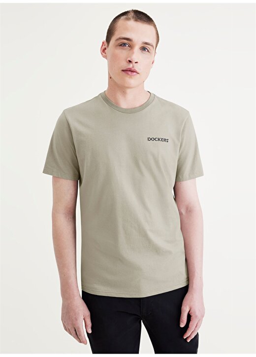 Dockers Yuvarlak Yaka Yeşil Erkek T-Shirt A1103-0207 1