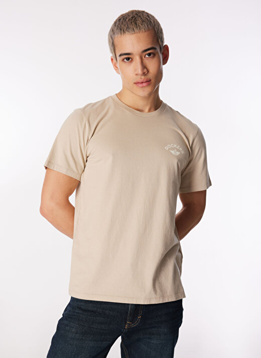 Dockers Yuvarlak Yaka Gri Erkek T-Shirt A1103-0246 1