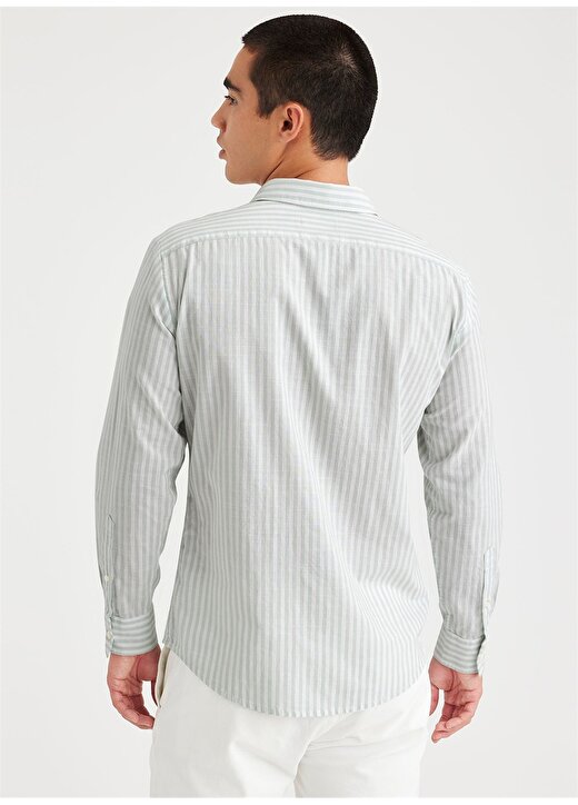 Dockers Slim Fit Gömlek Yaka Mavi Erkek Gömlek A4253-0052 2