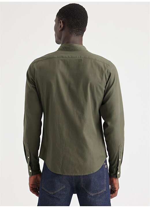 Dockers Slim Fit Gömlek Yaka Yeşil Erkek Gömlek A4253-0046 2