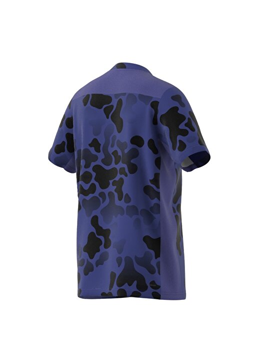 Adidas Desenli Mavi Erkek T-Shirt IR7522-J TR-ES AOP T 3