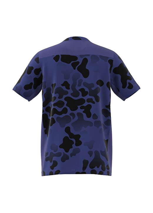 Adidas Desenli Mavi Erkek T-Shirt IR7522-J TR-ES AOP T 4