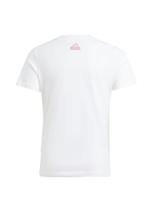Adidas Baskılı Beyaz Kız Çocuk T-Shirt IM8330-SUMMER GFX TEE 4