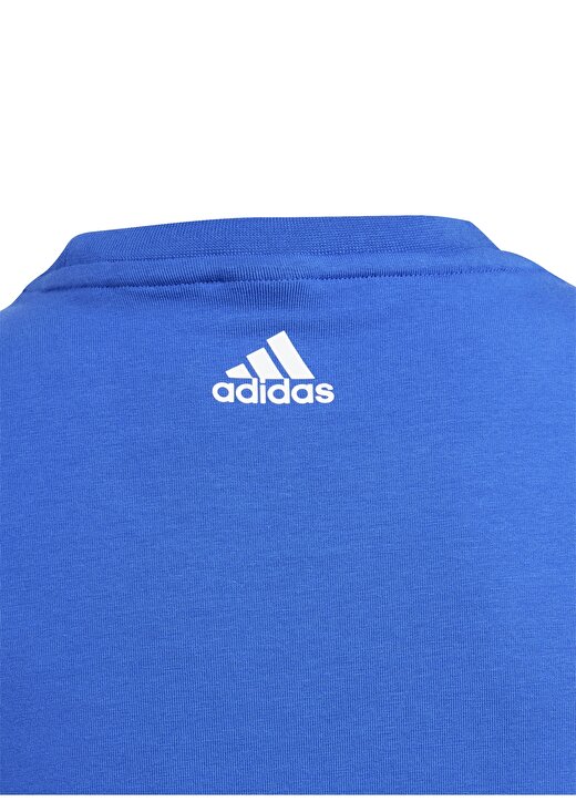 Adidas Baskılı Mavi Kız Çocuk T-Shirt IP1839-G FARM TEE 4