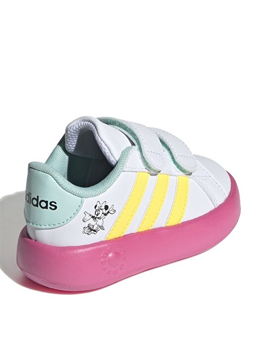 Adidas Beyaz Kız Bebek Yürüyüş Ayakkabısı ID8018-GRAND COURT MINNIE CF I 4