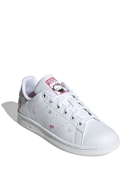 Adidas Beyaz Kız Çocuk Yürüyüş Ayakkabısı IG8407-STAN SMITH J 4