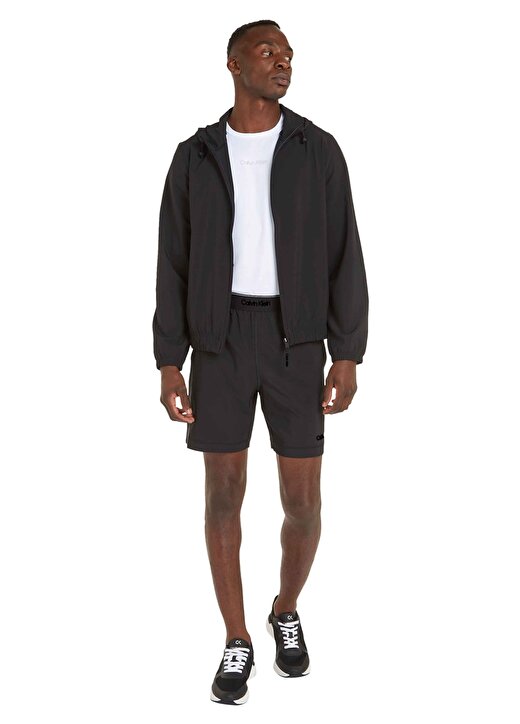 Calvin Klein Siyah Erkek Kapüşon Yaka Rüzgarlık 00GMS4O525BAE-WO - WIND 1