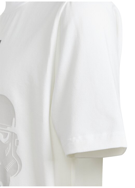 Adidas Baskılı Beyaz Erkek T-Shirt IS4566-J SW GFX T 2