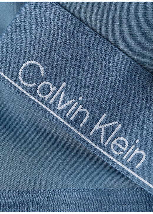 Calvin Klein Mavi Kadın Bisiklet Yaka Standart Fit Atlet 00GWS4K1955BX-WO - Tank (Cropped) 3
