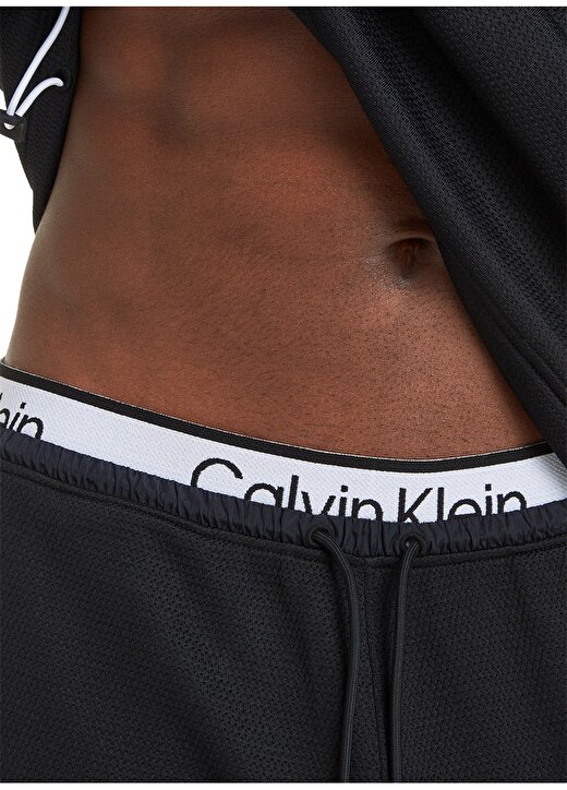 Calvin Klein Siyah Erkek Lastikli Bel Standart Fit Eşofman Altı 00GMS4P636BAE-PW - KNIT PANT 2