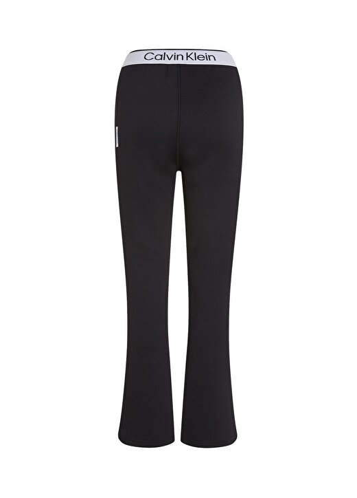 Calvin Klein Siyah Kadın Lastikli Bel Standart Fit Eşofman Altı 00GWS4P643BAE-PW - Knit Pant 4