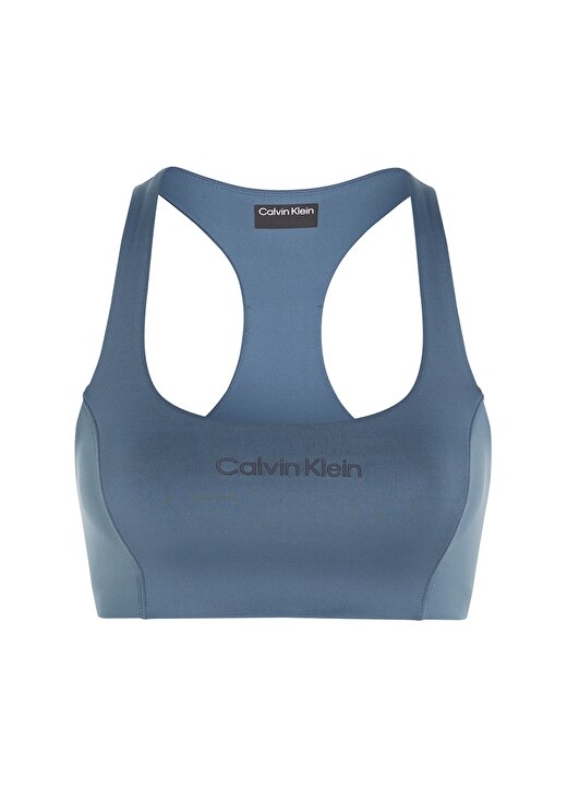 Calvin Klein Mavi Kadın U Yaka Standart Fit Sporcu Sütyeni 00GWS4K1715BX-Bra Medium Support 2