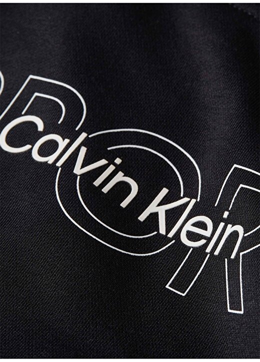 Calvin Klein Siyah Erkek Kapüşon Yaka Sweatshirt 00GMS4W339BAE-PW 2