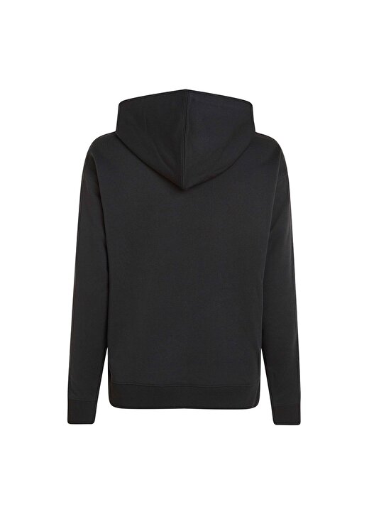 Calvin Klein Siyah Kapüşon Yaka Kadın Sweatshirt 00GWS4W340BAE-PW - Hoodie 4
