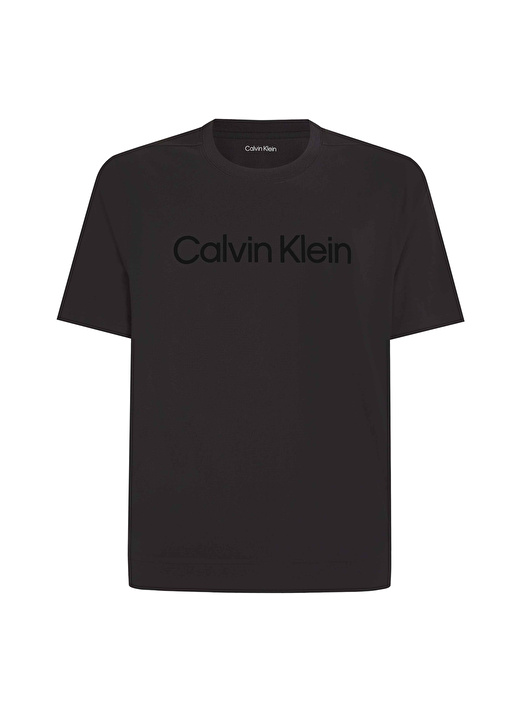 Calvin Klein Siyah Erkek Bisiklet Yaka T-Shirt 00GMS4K189BAE-WO - SS TEE  1