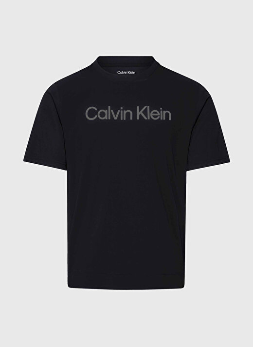 Calvin Klein Siyah Erkek Bisiklet Yaka T-Shirt 00GMS4K189BAE-WO - SS TEE  4