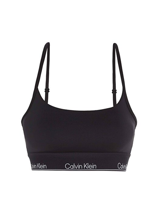 Calvin Klein Siyah Kadın U Yaka Standart Fit Sporcu Sütyeni 00GWS4K191BAE-WO - Sports Bra Low S 4