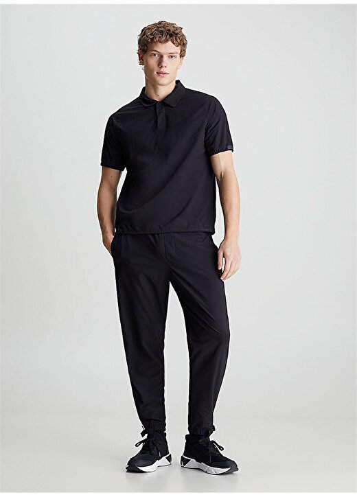 Calvin Klein Siyah Erkek Lastikli Bel Standart Fit Eşofman Altı 00GMS4P635BAE-WO - WOVEN PANT 1