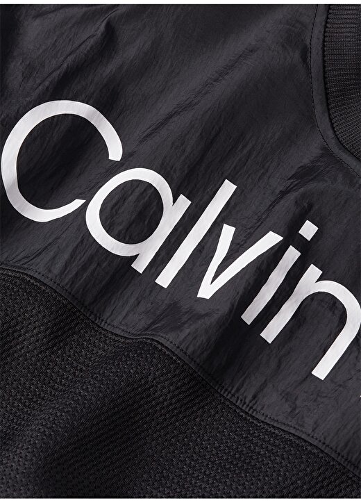 Calvin Klein Siyah Erkek Bisiklet Yaka Standart Fit Sweatshirt 00GMS4W338BAE-PW - PULLOVER 3