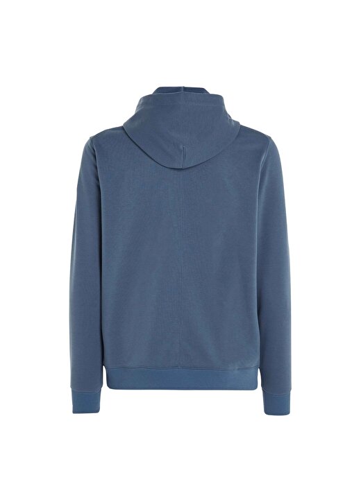 Calvin Klein Mavi Erkek Kapüşon Yaka Sweatshirt 00GMS4W3395BX-PW - GRAPHIC SWEAT 4