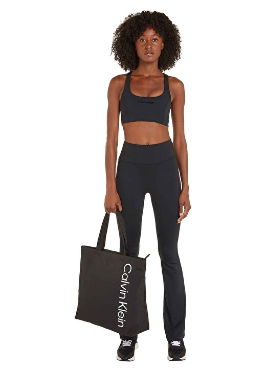 Calvin Klein Siyah Kadın U Yaka Sporcu Sütyeni 00GWS4K171BAE-Bra Medium Support 1