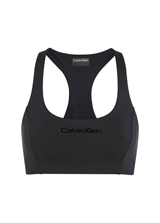 Calvin Klein Siyah Kadın U Yaka Sporcu Sütyeni 00GWS4K171BAE-Bra Medium Support 3