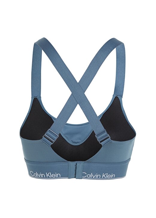Calvin Klein Mavi Kadın U Yaka Standart Fit Sporcu Sütyeni 00GWS4K1935BX-WO - Sports Bra High 4