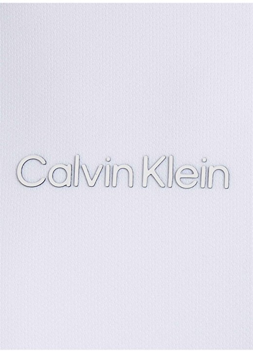 Calvin Klein Beyaz Erkek Bisiklet Yaka T-Shirt 00GMS4K159YAA-WO - SS TEE 3