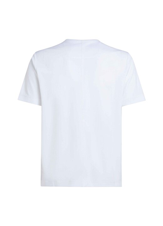 Calvin Klein Beyaz Erkek Bisiklet Yaka T-Shirt 00GMS4K159YAA-WO - SS TEE 4