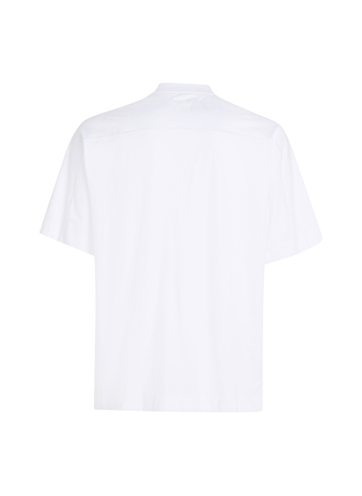 Calvin Klein Beyaz Erkek Bisiklet Yaka Normal Kalıp T-Shirt 00GMS4K173YAA-PW - SS TEE  4