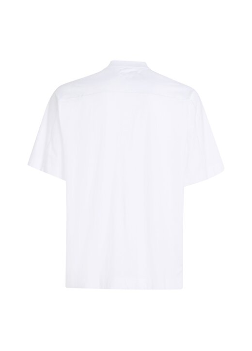 Calvin Klein Beyaz Erkek Bisiklet Yaka Normal Kalıp T-Shirt 00GMS4K173YAA-PW - SS TEE 4