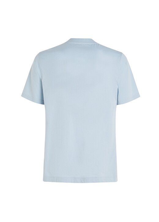 Calvin Klein Mavi Erkek Bisiklet Yaka Normal Kalıp T-Shirt 00GMS4K169ND9-PW - GRAPHIC SS TEE 3